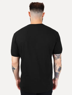 Camiseta Tommy Jeans Masculina Regular Flag Badge Pocket Preta