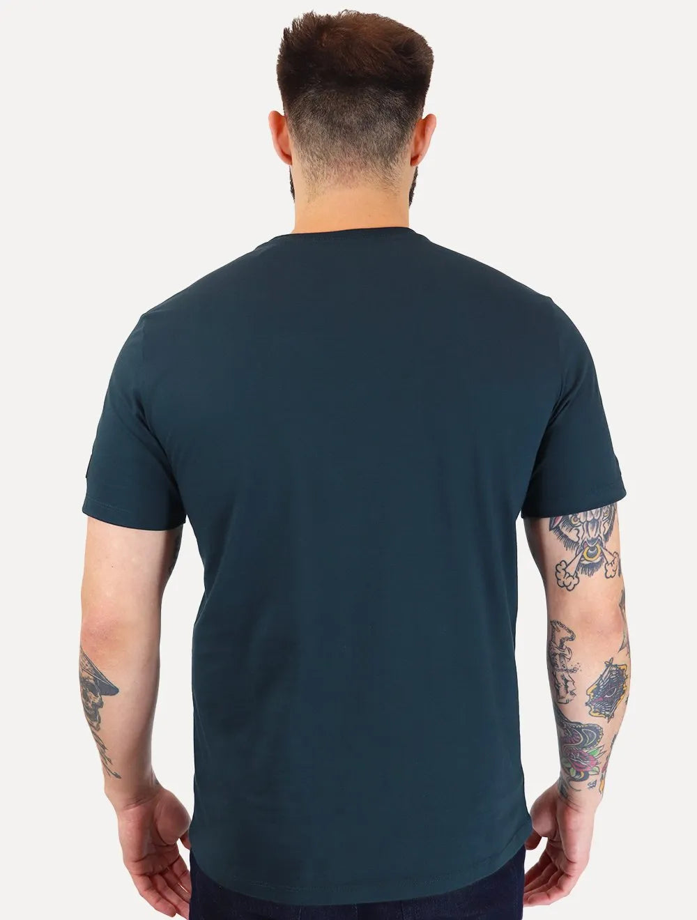 Camiseta Calvin Klein Jeans Masculina Patch CK Lateral Azul Marinho