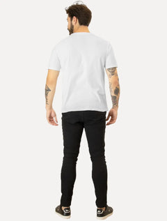 Camiseta Calvin Klein Jeans Masculina New Mono Logo Re Issue Branca
