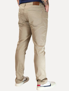 Calça Dudalina Jeans Masculina Slim Acetinada Cáqui