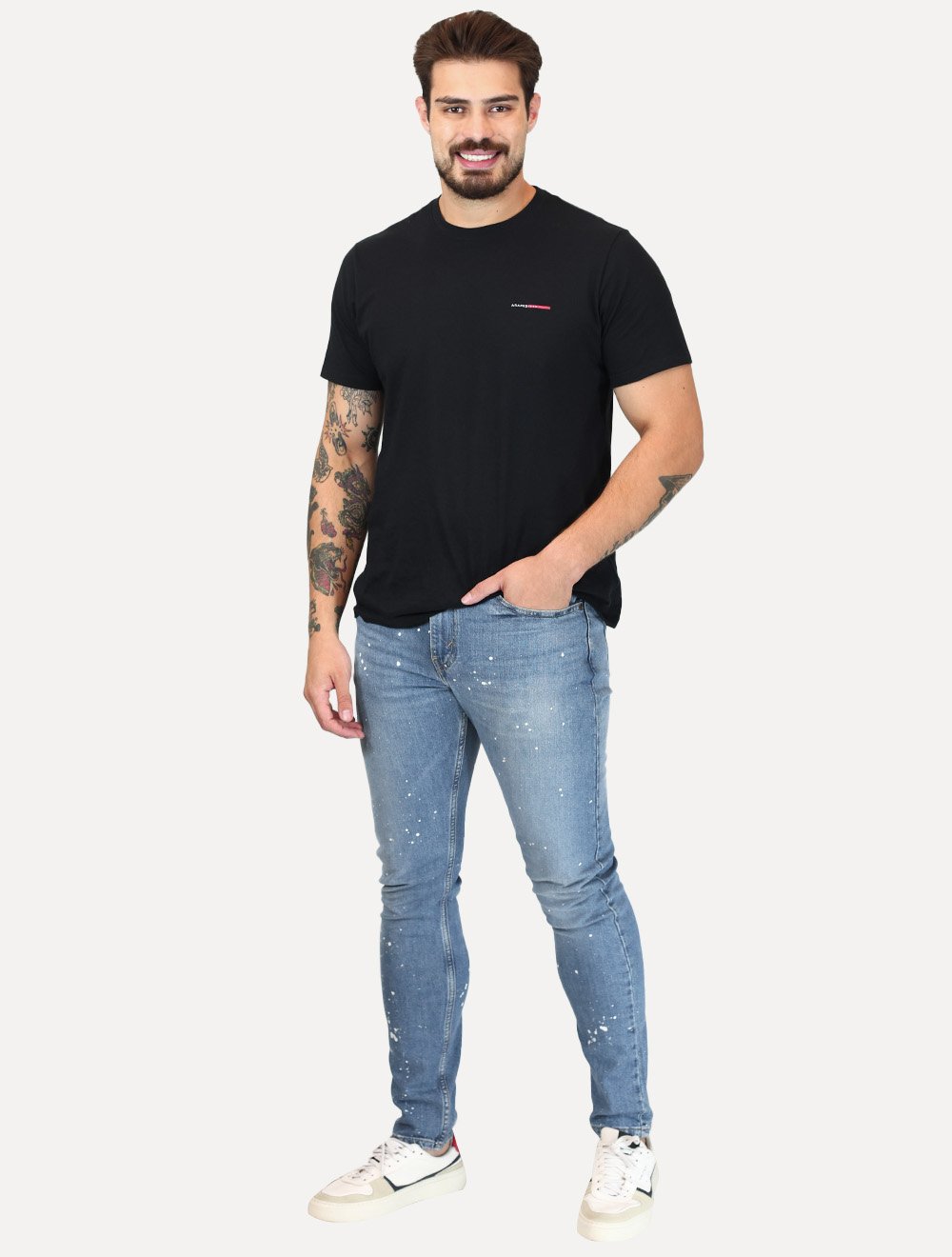 Calça Levis Jeans Masculina 512 Slim Taper Flex Splash Clara