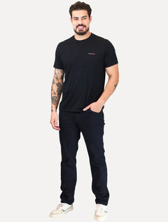 Calça Dudalina Jeans Masculina Right Stretch Five Pockets Browm Icon Escura