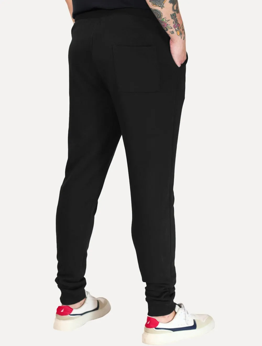 Calça Calvin Klein Jeans Masculina Moletom Side New Logo Preta