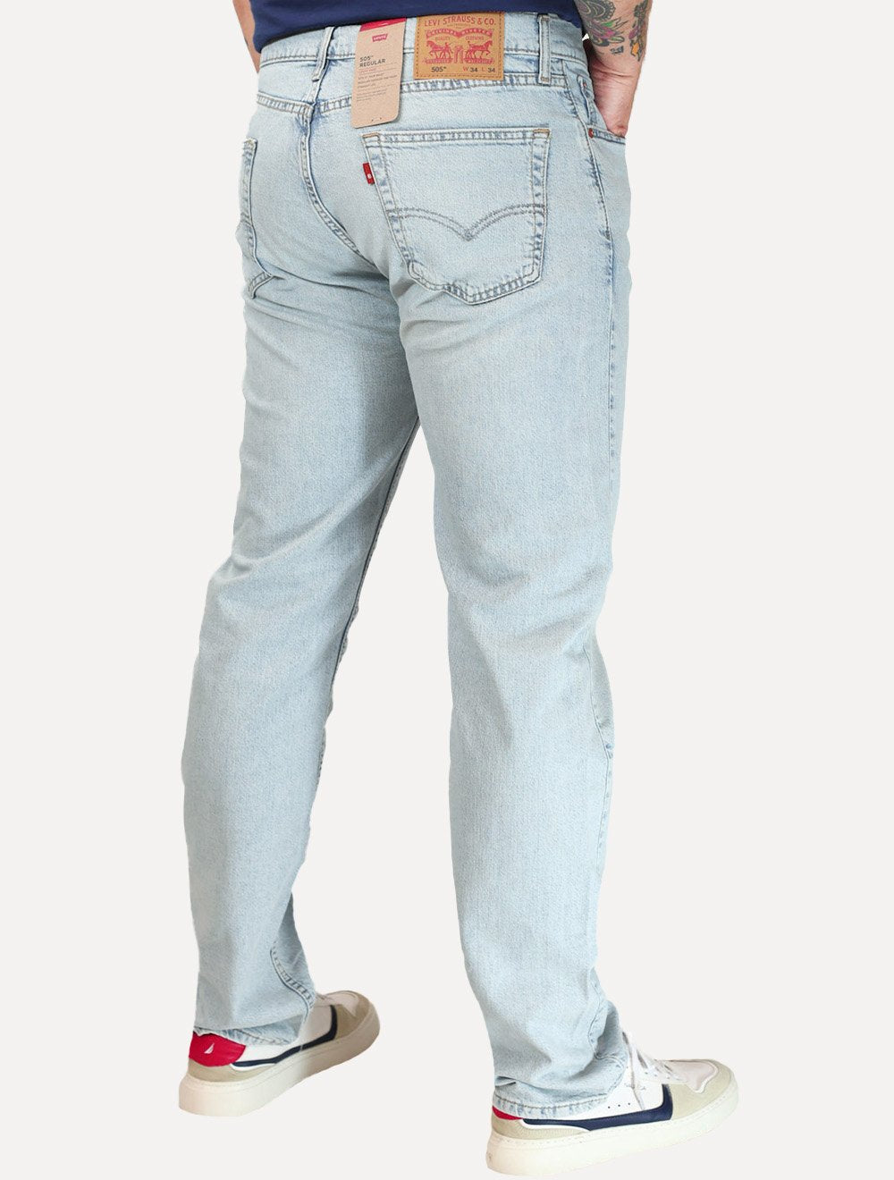Calça Levis Jeans Masculina 505 Regular Take It All Clara