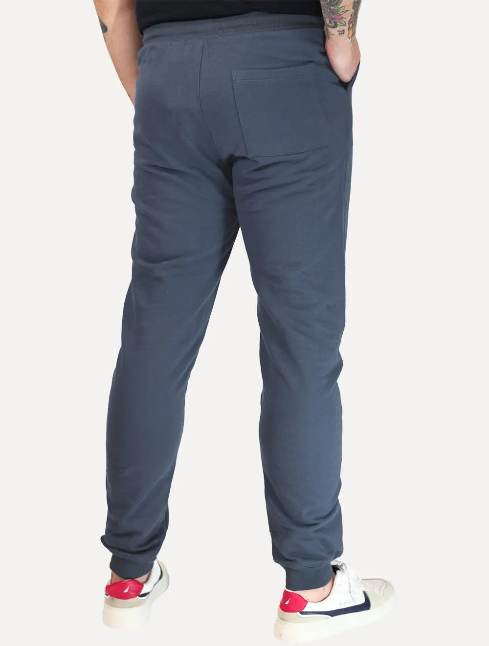 Calça Calvin Klein Jeans Masculina Moletom Side New Logo Azul Marinho