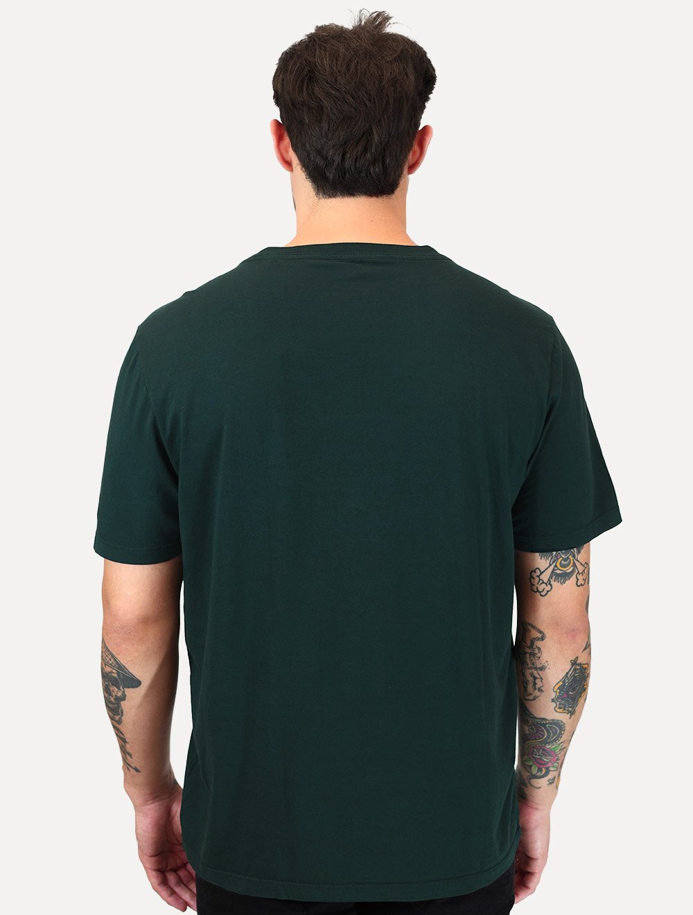 Camiseta Ellus Masculina Cotton Easa Classic Verde Escuro