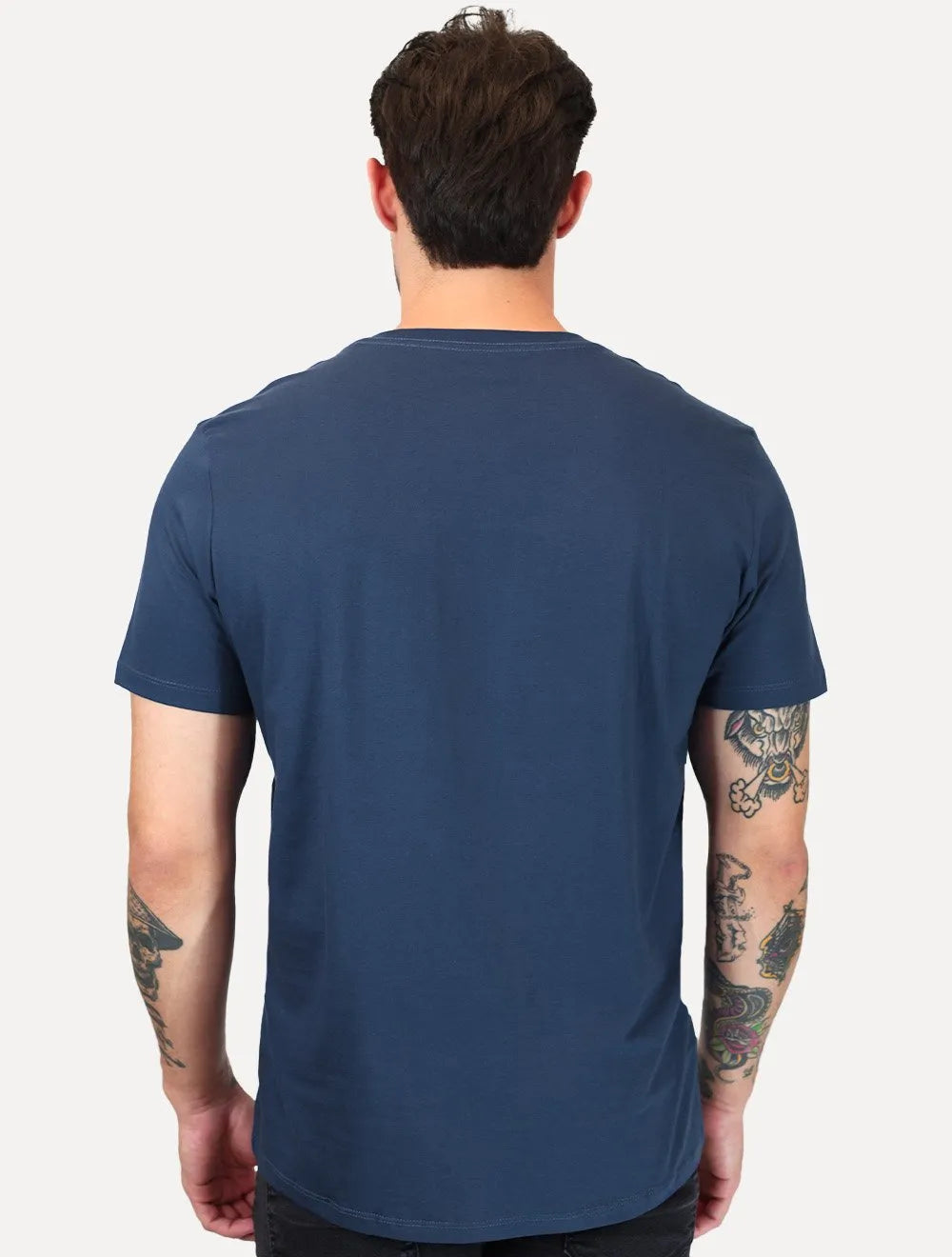 Camiseta Ellus Masculina Cotton Fine Originals Co. Script Azul Marinho