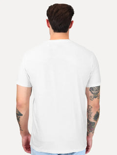 Camiseta Original Penguin Masculina Logo Listras Branca
