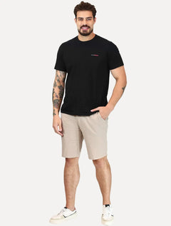 Bermuda Original Penguin Masculina Chino Stretch Linho Cáqui