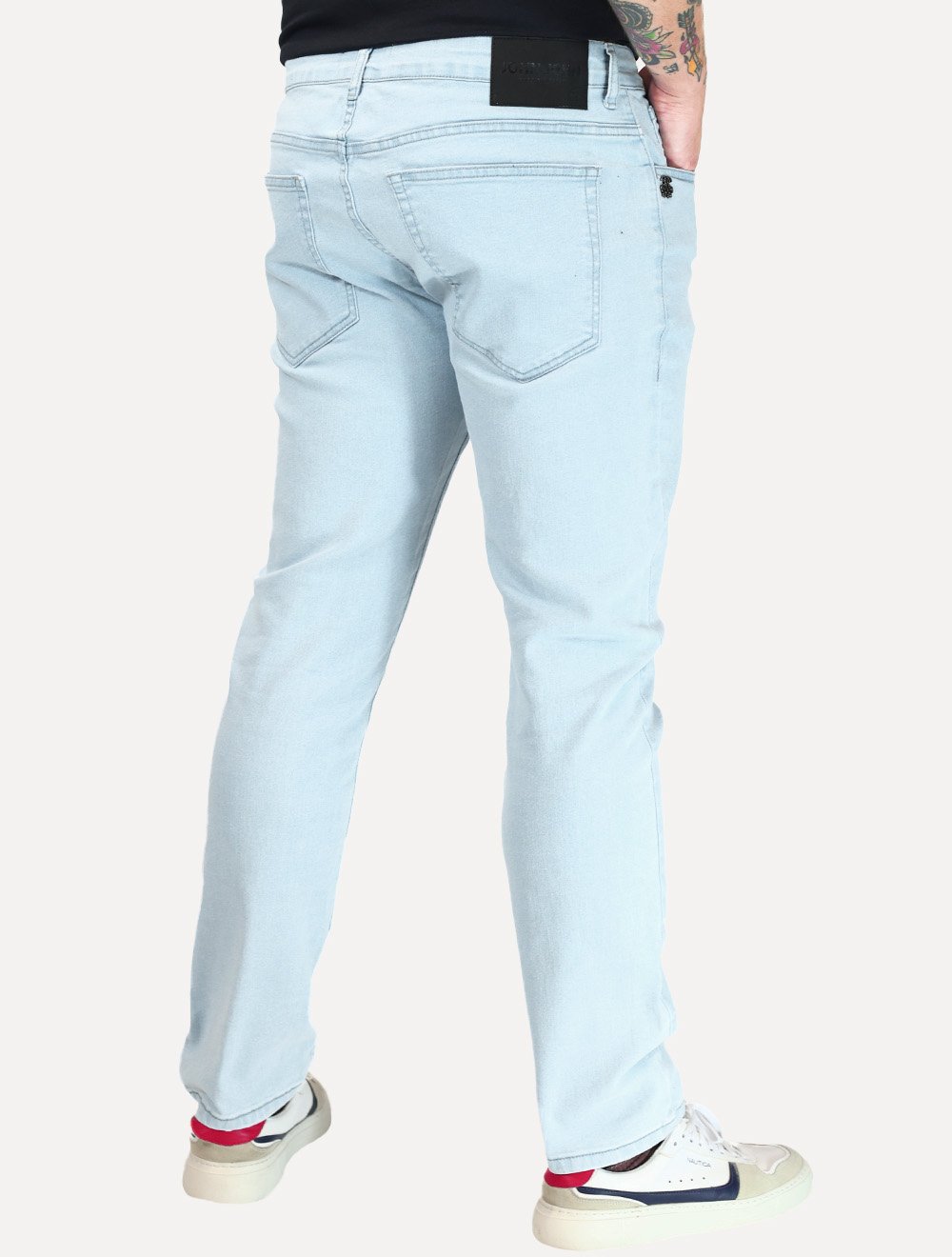 Calça John John Jeans Masculina Skinny Low Santiago Claro