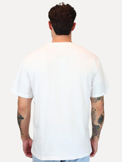 Camiseta Tommy Jeans Masculina Core Linear Gold Logo Branca