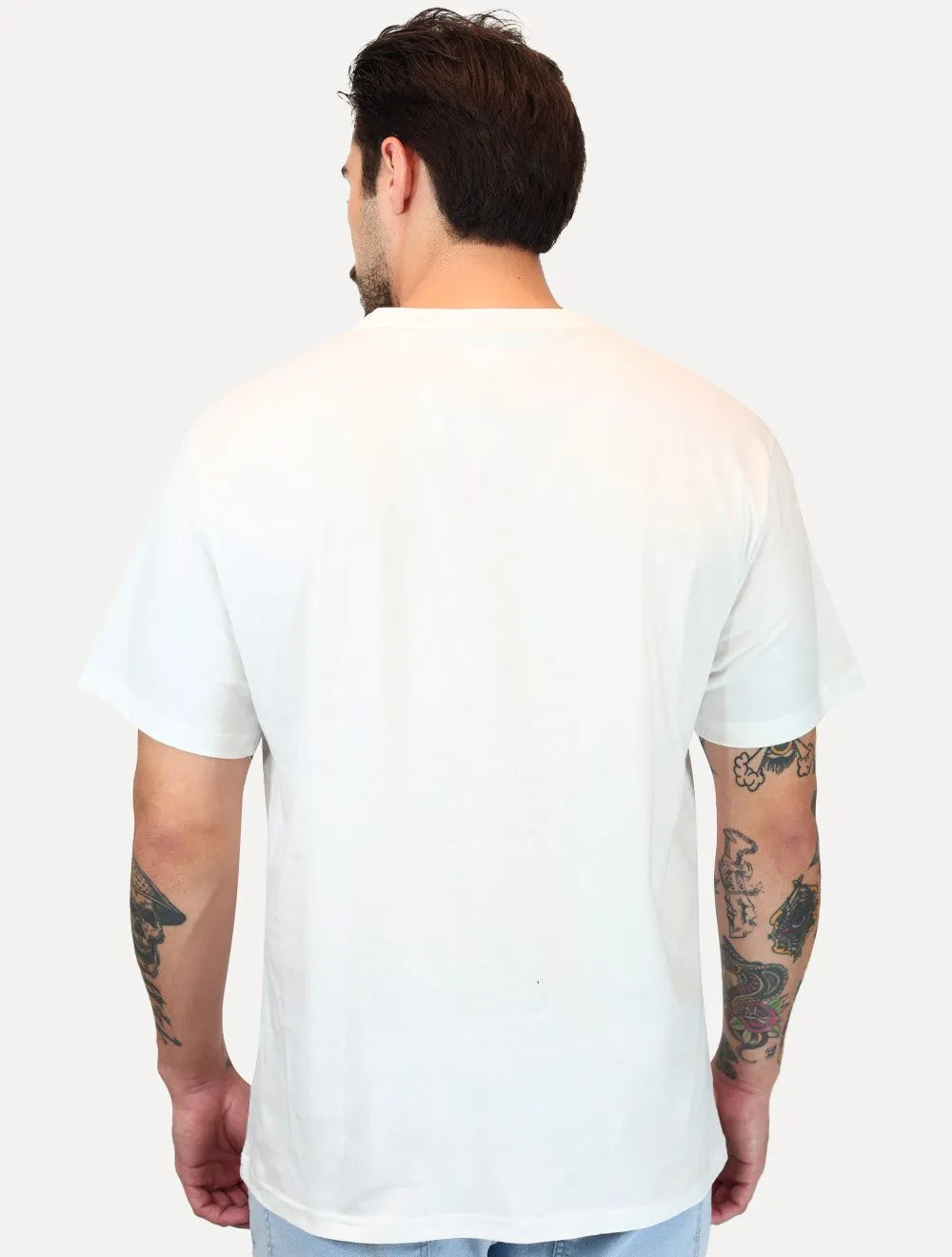 Camiseta Tommy Jeans Masculina Core Linear Logo Tee Branca