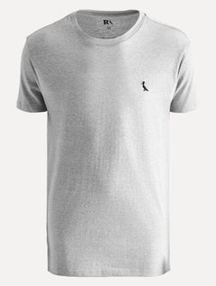 Camiseta Reserva Masculina Regular Paris Cinza Mescla