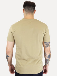 Camiseta Tommy Hilfiger Masculina Stack Brand Love Cáqui