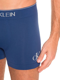 Cueca Calvin Klein Trunk Seamless Logo Lat Azul Escuro