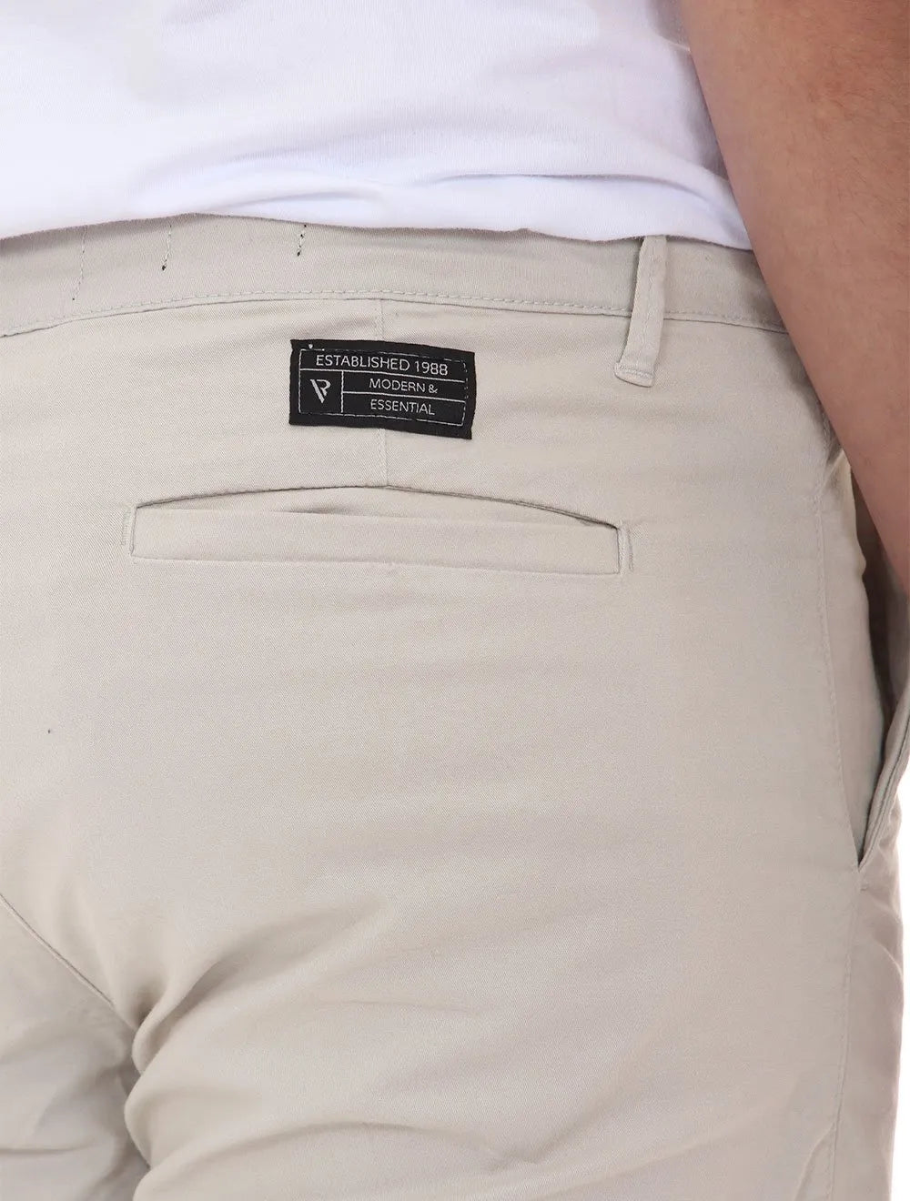 Calça VR Masculina Chino Color Canvas Slim Areia