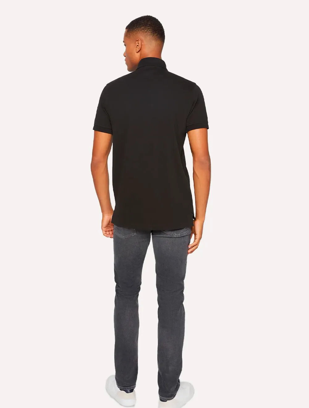 Polo Tommy Hilfiger Masculina Regular Piquet 1985 Preta
