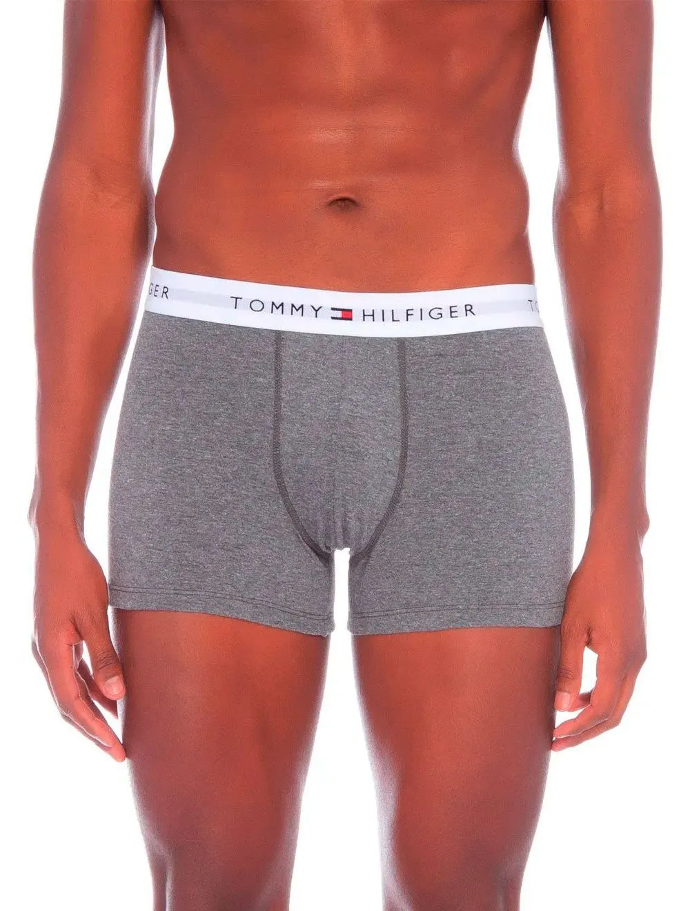 Cueca Tommy Hilfiger Cotton Stretch Trunk Preta Cinza Grafite Pack 3UN