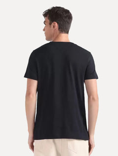 Camiseta Tommy Hilfiger Masculina Monotype 1985 Logo Preta