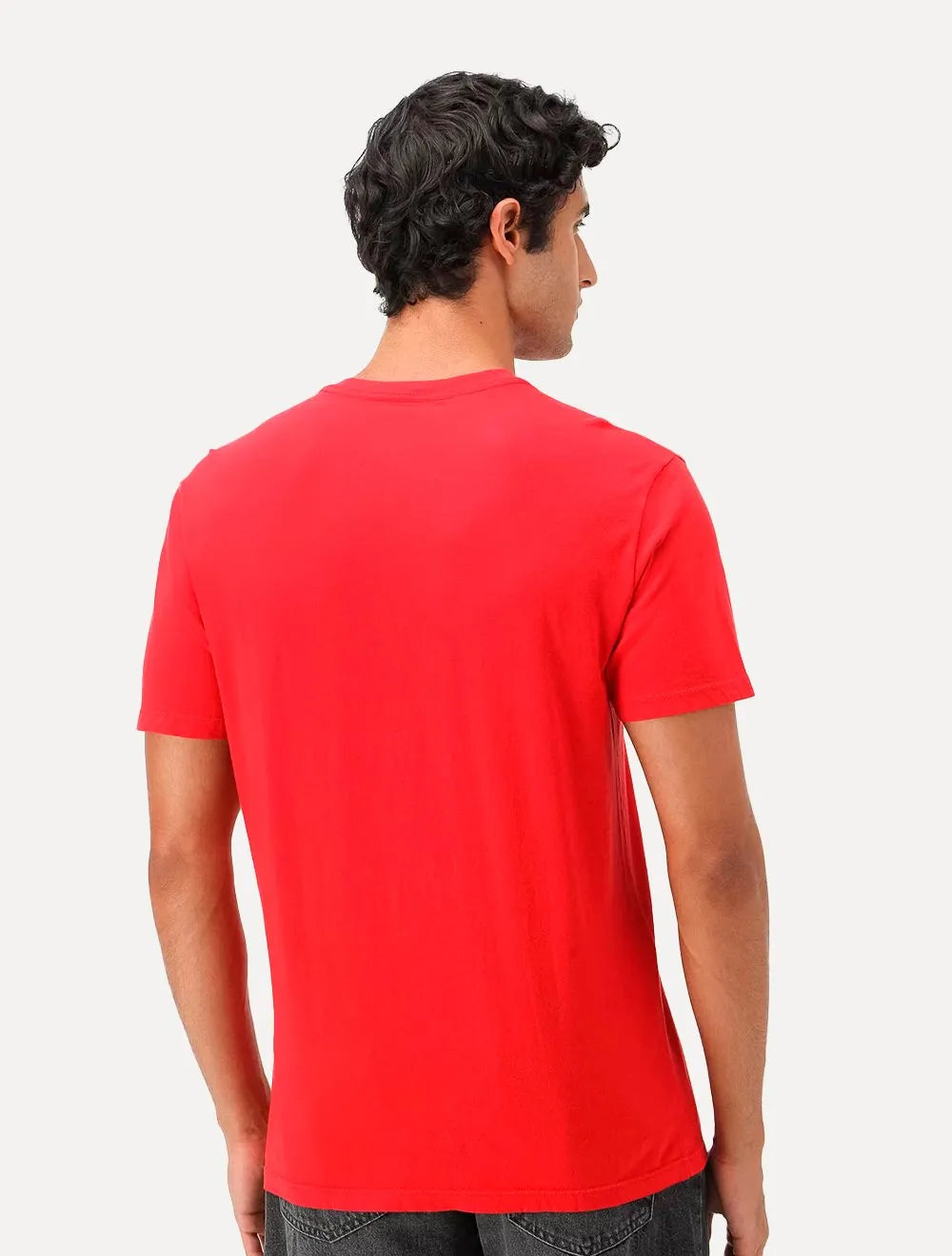 Camiseta Tommy Jeans Masculina Classic Linear Chest Vermelha