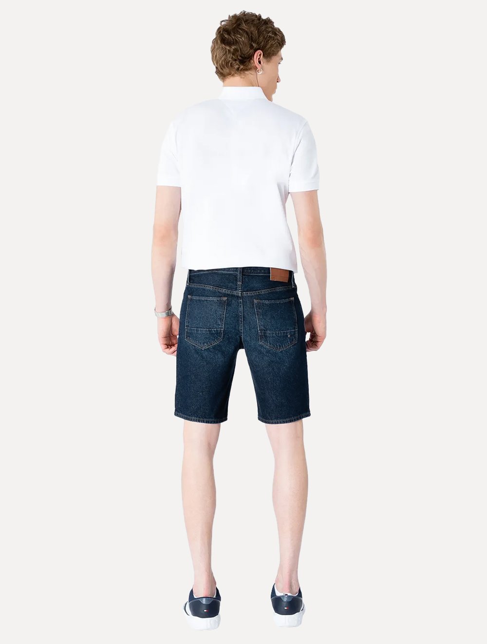 Bermuda Tommy Hilfiger Jeans Masculina Straight Brooklyn Boston Azul