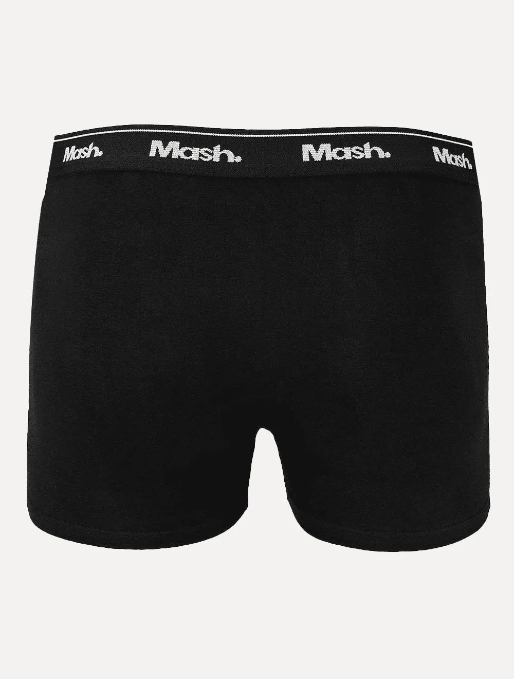 Cueca Mash Boxer Cotton Basic Preta/ Grafite Mescla Pack 2UN