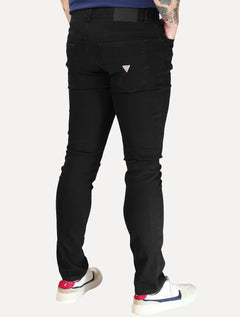Calça Guess Jeans Masculina Skinny Jet Black Tag A996 Preta