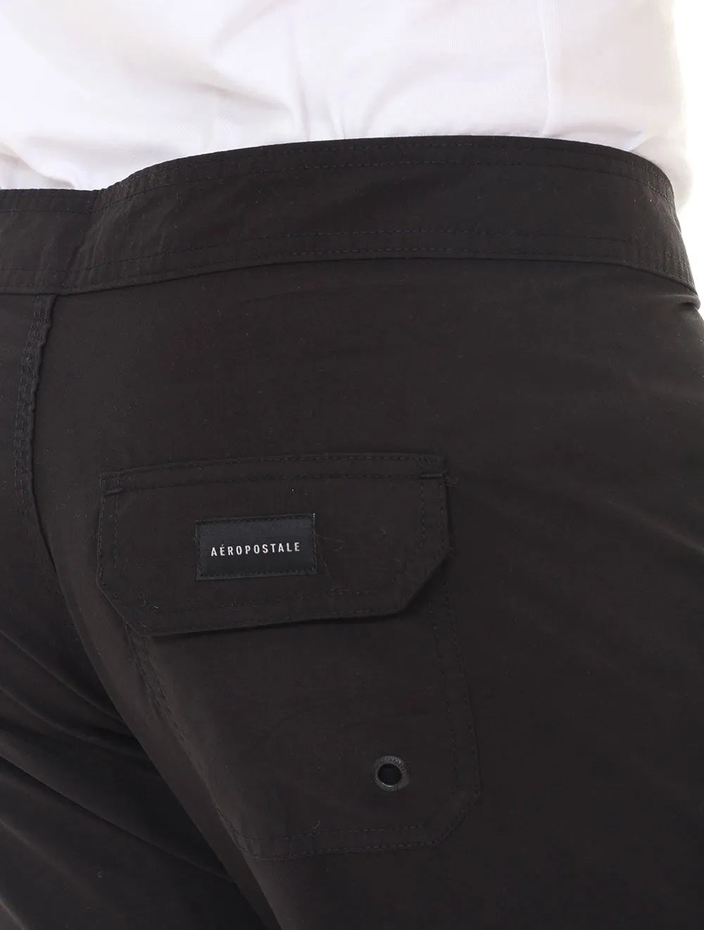 Bermuda Aeropostale Masculina Boardshorts NYC Aero Tape Preta