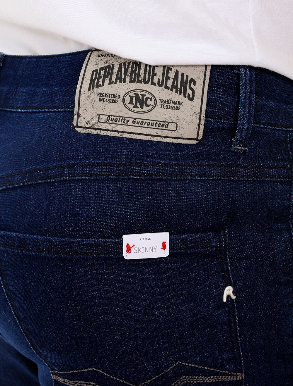 Calça Replay Jeans Masculina Tinmar Skinny Blue Azul Escuro