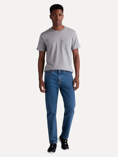 Calça Levis Jeans Masculina 505 Regular Azul Médio