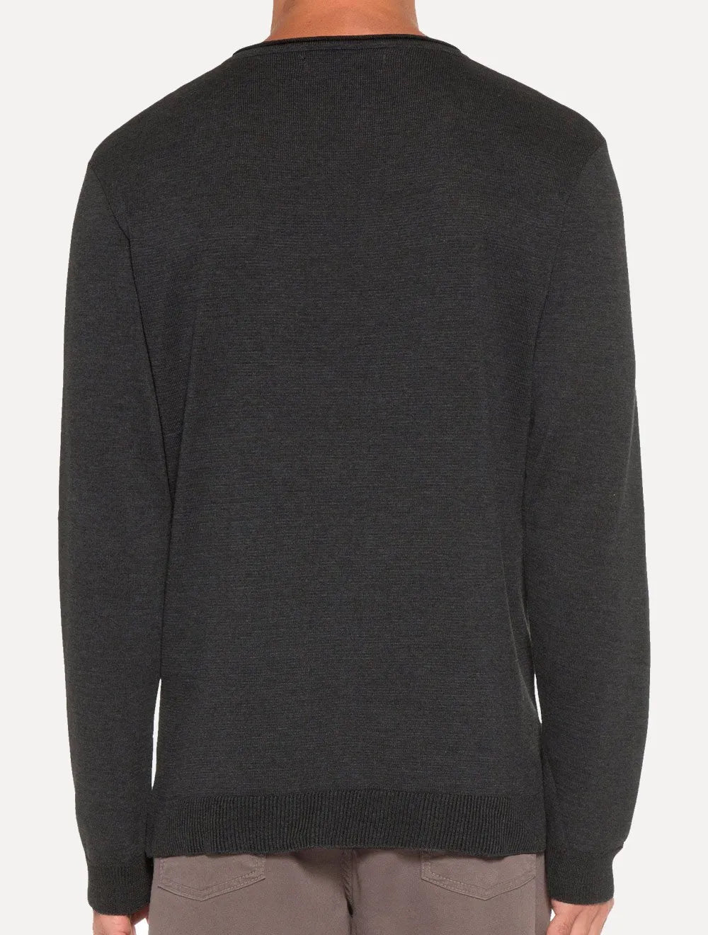 Suéter John John Masculino Tricot New Basic Cinza Escuro Mescla