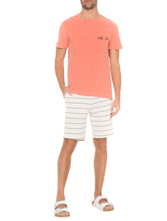 Camiseta Osklen Masculina Slim Rough +55.21 Laranja
