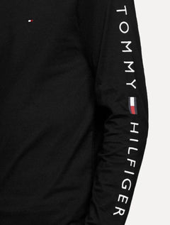 Camiseta Tommy Hilfiger Manga Longa Essential Tee Preta