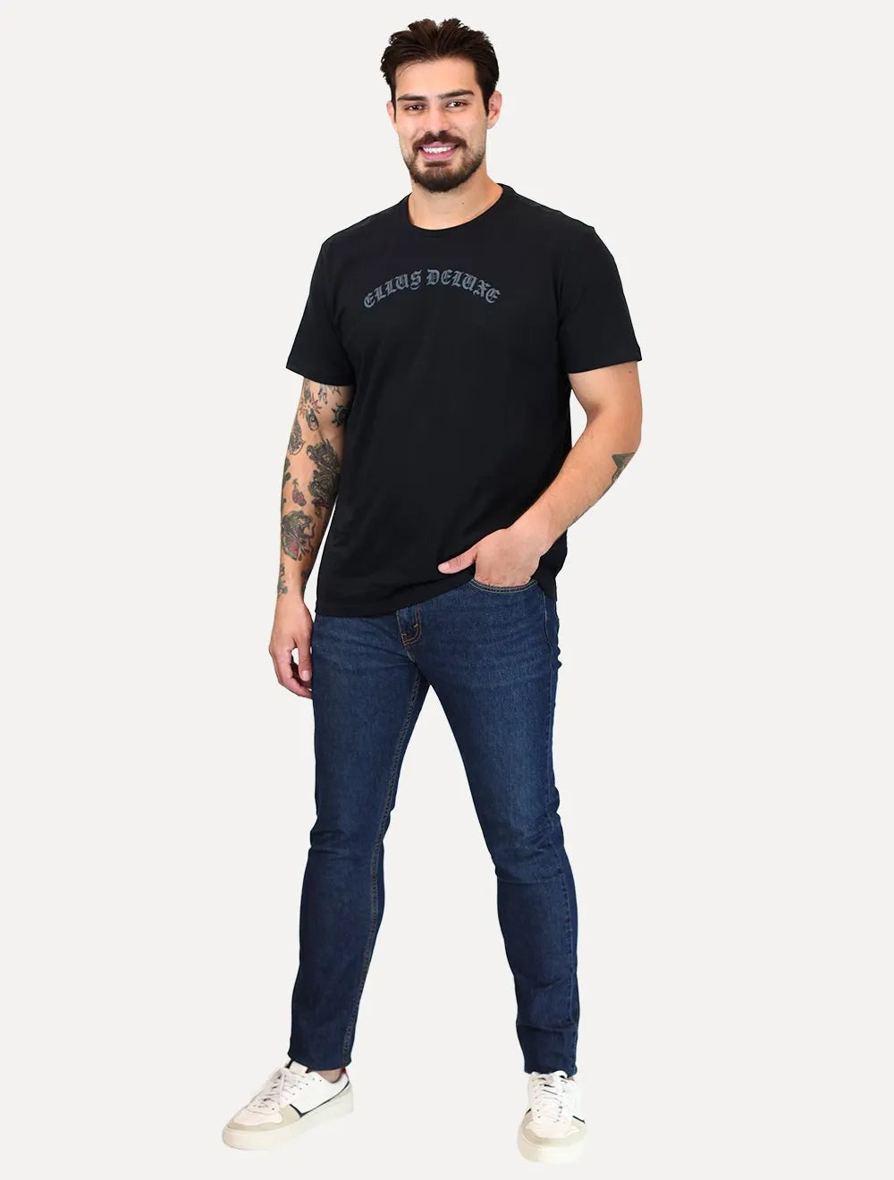 Calça Levis Jeans Masculina 512 Slim Taper Stretch Cool Escura