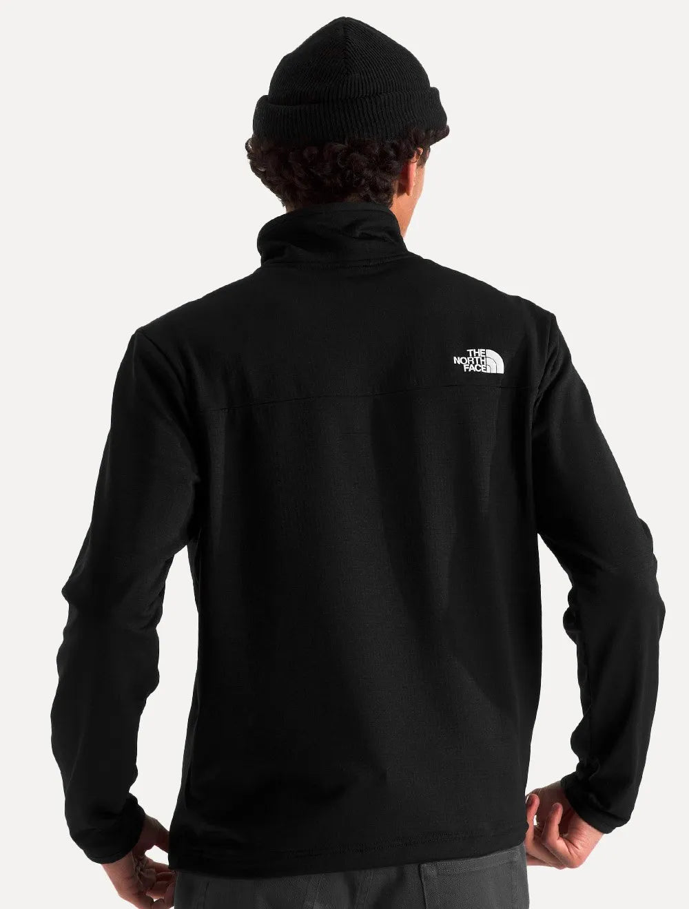 Blusa The North Face Masculina Pulover Cedar Trail Grid Fleece 1/4 ZIP Preta