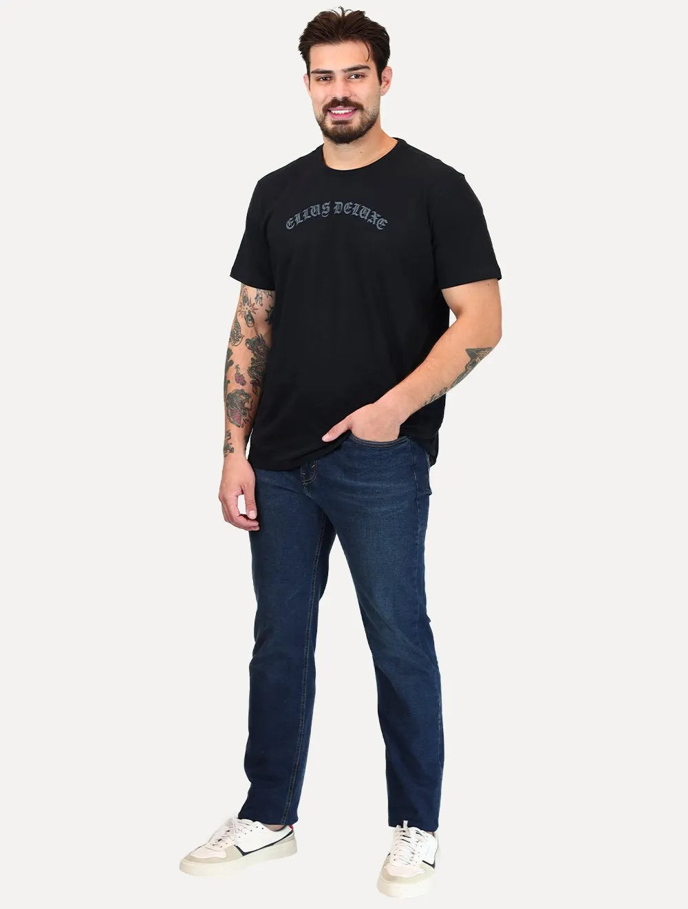 Calça Levis Jeans Masculina 505 Regular Blue Dark