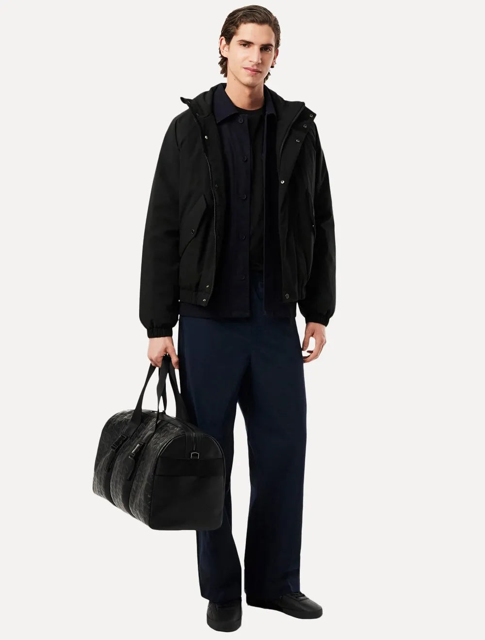 Camiseta Lacoste Masculina Jersey Pima Cotton Preta