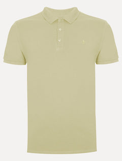 Polo Dudalina Piquet Essentials Básica Cotton Amarelo Médio