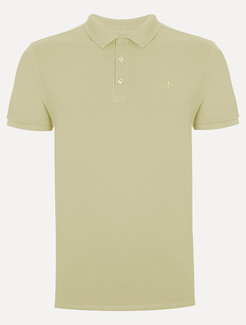 Polo Dudalina Piquet Essentials Básica Cotton Amarelo Médio