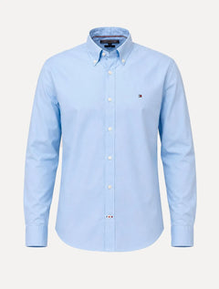 Camisa Tommy Hilfiger Masculina Regular Core Oxford Azul Claro