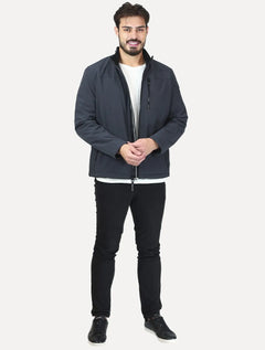 Jaqueta Calvin Klein Masculina Soft Shell  Full-Zip Chumbo