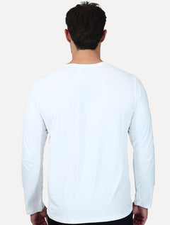 Blusa The North Face Masculina Manga Longa Crewneck Hyper Branca