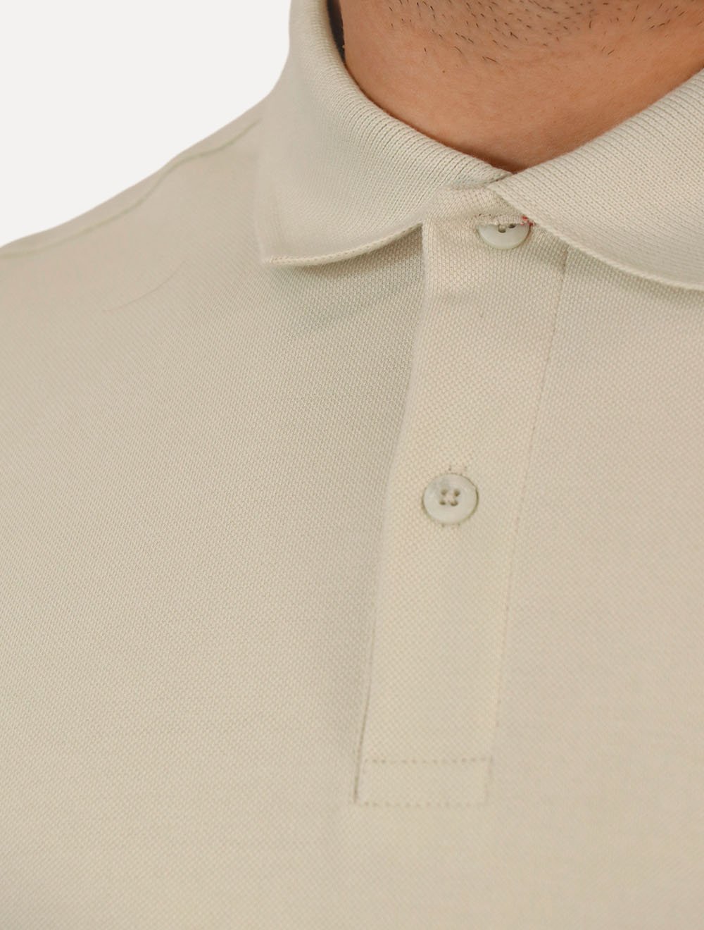 Polo Tommy Jeans Masculina Piquet Regular Placket Cáqui