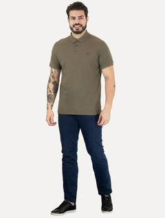 Polo Dudalina Essentials Básica Marrom Claro