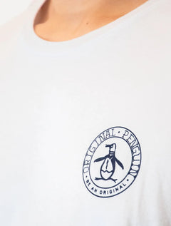 Camiseta Original Penguin Masculina Small Circle Logo Branca