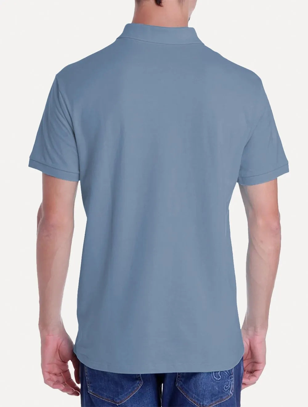 Polo Dudalina Piquet Essentials Cotton Basica Modal Azul Índigo