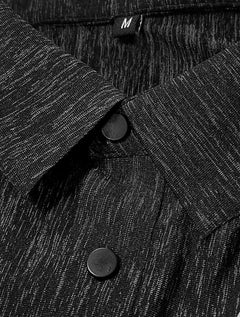 Polo Pacific Blue Masculina Basic Melange Preto Mescla