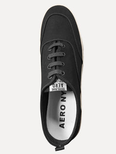 Tênis Aeropostale Masculino Casual Lona Baixo A87 Bordado Preto