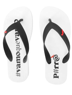 Chinelo Reserva Masculino Trancoso Vamo Que Vamo Preto/Branco