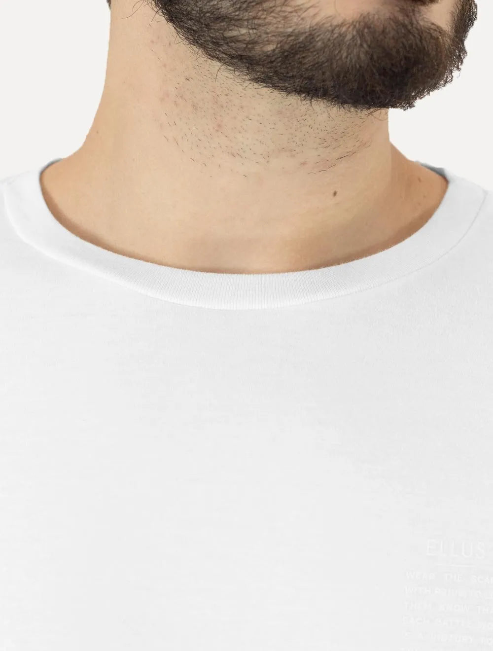 Camiseta Ellus Masculina Cotton Fine Originals Classic Rebel Soul Branca